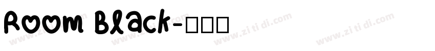 Room Black字体转换